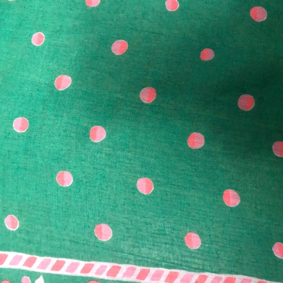 Hollister Green and Pink 39”square Scarf - Picture 3 of 4